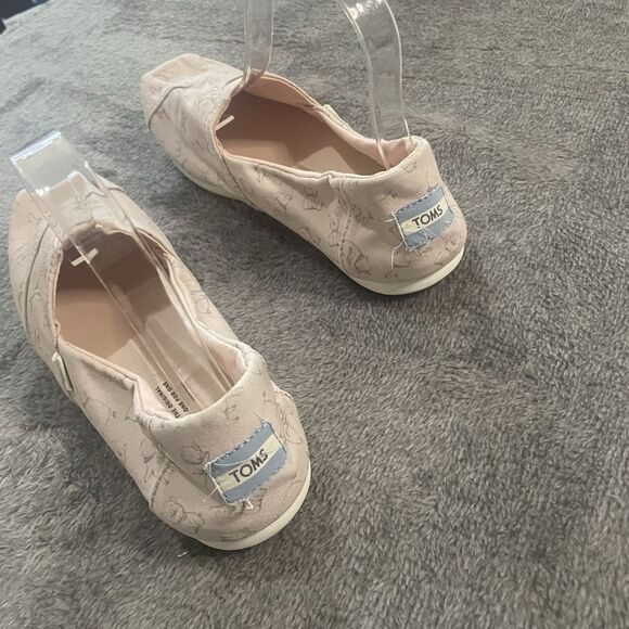 TOMS Shoes Women's Size 8 Pink Little Piggies Classic Alpargata Flat Loafers Pig - Picture 6 of 10